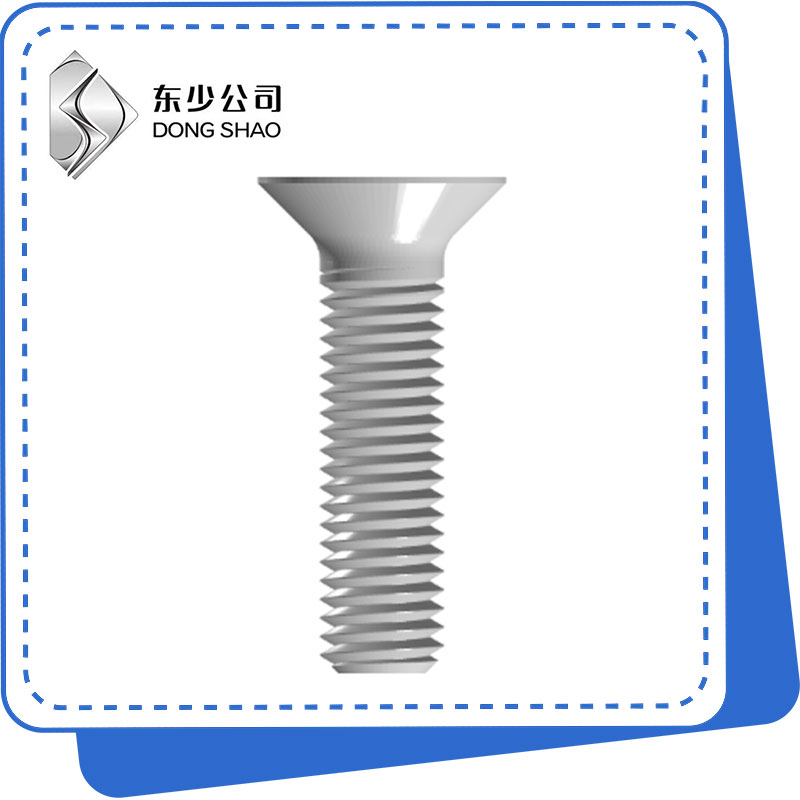 Slotted Flat Countersunk Head Machine skru